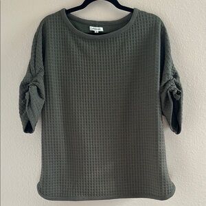 Max Studio Waffle Knit Top